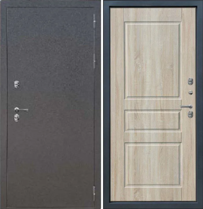 Фото Дверь СТРАЖ Т-20 ТЕРМО ДУБ СОНОМА СВЕТЛЫЙ DIS007266